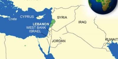 لبنان على الخريطة