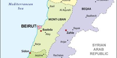 خريطة لبنان السياسية