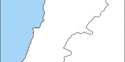 خريطة فارغة من لبنان